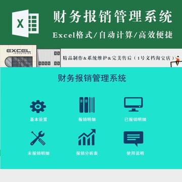 財務專用 | excel財務報銷管理系統 招待辦公銷售財務維修差旅費用管理分析