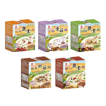 【蝦皮直營】京工 即食粥系列 元氣蔬食粥/芋頭香菇粥 /田園蔬食粥/燕麥野菇粥/臘八蔬食粥 3入/盒 全素 五款可選