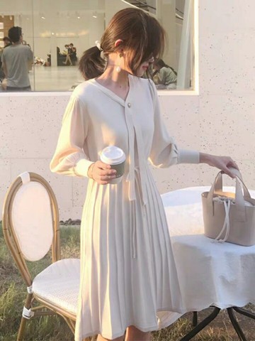 過年衣服女裝2020秋冬新款拜年新年圣誕單品打底內搭針織連衣裙子