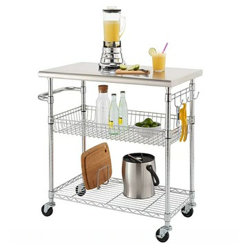 [COSCO代購5] D1569839 Trinity EcoStorage 34吋 廚房不鏽鋼檯面推車 CTBFZ-1419