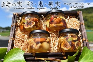 ナッツ・ドライフルーツの蜂蜜漬4種セット(小:恵・彩・実・果実)（送料無料）（贈答 ギフト 贈り物 プレゼント お歳暮）