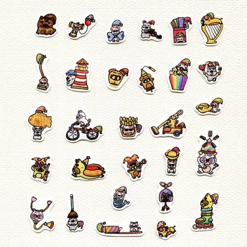 貼紙/防水貼紙/珠光貼紙 生日快樂每一天(2月)