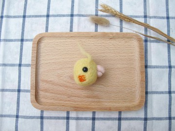 羊毛氈 球型 動物 鳥 雞尾 鸚鵡 胸針 扣針 別針