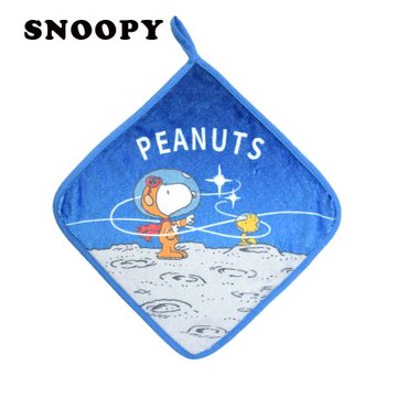 史努比Snoopy 超細纖維印花小方巾(太空人單件)_MORINO