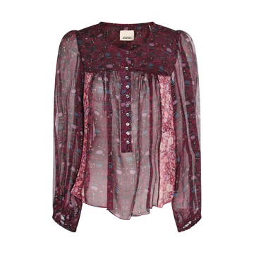 Isabel Marant - Fuchsia Silk Top