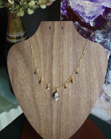 免運費 | 環保概念 | 14k | 藝術風 | 乾果頸鏈