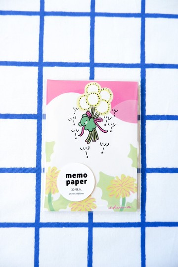 Memo 紙 A7 【蒲公英小熊】