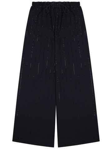 self-portrait pants with rhinestones