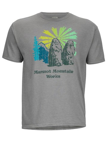 ├登山樂┤美國Marmot土撥鼠 Heritage 男款短袖混棉紡吸濕排汗衣 灰#53610-8542