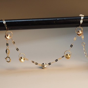 18K金三色愛心手鏈18K Gold The Tri-Colored Love Embrace Brace