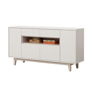 唯熙傢俱-紀薇橡木雙色5尺餐櫃