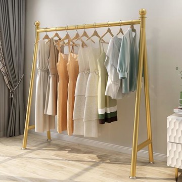 晾衣架落地宿舍用掛衣架曬衣架家用不銹鋼曬被子輕奢收納衣帽架子