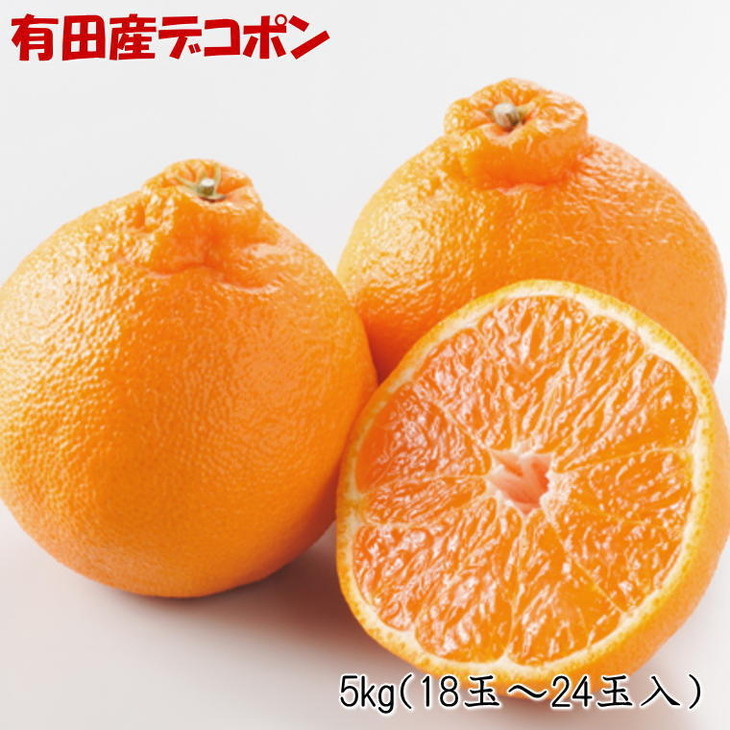 紀州有田産のデコポン約5kg（18玉～24玉入り・青秀以上） ※2024年1月下旬～3月下旬頃に順次発送予定