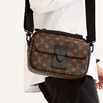 Louis Vuitton LV M45806 S Lock 經典花紋拉鍊兩用斜背郵差包 現貨
