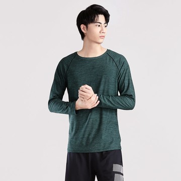 抗UV吸排運動長袖上衣-男裝