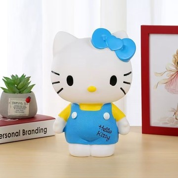 Kitty存錢罐🎀 高顔值kt貓存錢罐儲蓄罐擺件男女孩兒童存錢罐可存可取 Kitty擺件 Kitty儲蓄罐 撲滿
