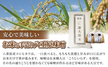 八重原産特別栽培米（減農薬・減化学肥料栽培）コシヒカリ（白米）１０kgと信州味噌「八重原味噌」１kgのセット