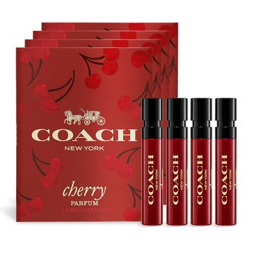COACH 時尚櫻桃香精針管(1.2ml)X4-隨身針管香水-公司貨