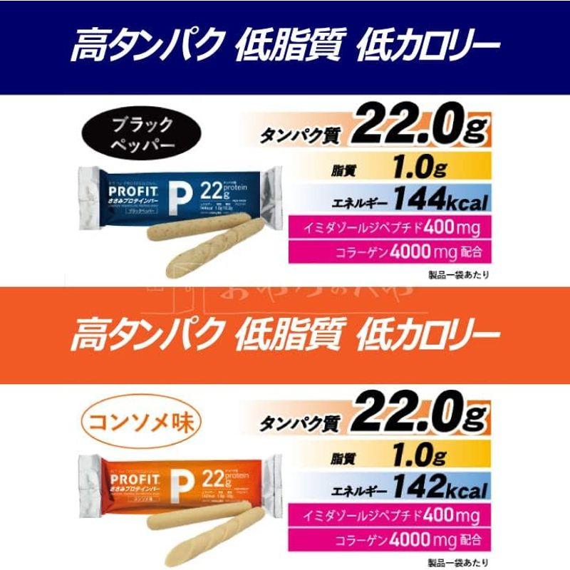 ササミ 丸善 プロフィット ささみ ソーセージ 20袋40本入 プロテインバー PROFIT 4種アソート