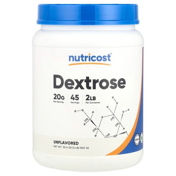 Nutricost, 右旋糖，原味，2 磅（907 克）