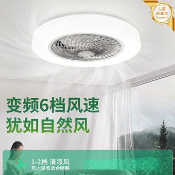 【智能變頻靜音】風扇燈 吸頂風扇燈 吊扇燈 臥室燈 客廳燈 餐廳燈 現代簡約設計 大風力 遙控調光 一體式吊燈 節能省電