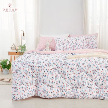 【DUYAN 竹漾】Heat-Fi 可水洗羽絲絨被 沁心花漾 台灣製(雙人)