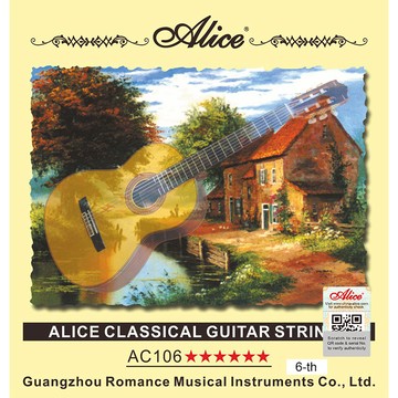 小叮噹的店- ALICE AC106-N 標準張力/高張力 古典吉他弦 第六弦 E弦 AC106-N-6