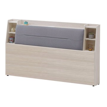 文創集 凱威5尺雙人貓抓皮床頭箱(不含床底＋不含床墊)-151x24x102cm免組