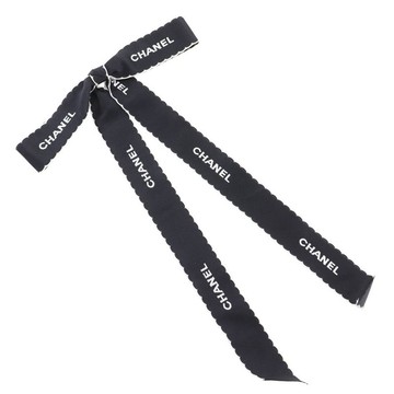 【日本直送】香奈兒 CHANEL 緞帶胸針 標誌 古董 緞面 黑/白 緞帶 約15g 女性【二手】