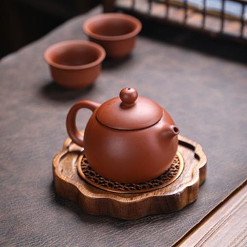 木質浪花壺承胡桃木壺托干泡臺紫砂壺茶壺底座干泡盤茶盤茶壺墊