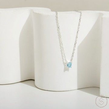 【SPANCONNY】盼 | 托帕石 S925純銀 | 天然石輕珠寶項鍊