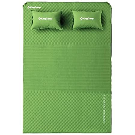 KingCamp Double Sleeping Pad Camping Mattress, Self Inflating Foam