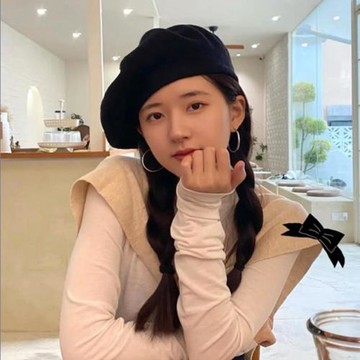 趙露思同款黑色羊毛貝雷帽子女大頭圍秋冬英倫復古百搭畫家蓓蕾帽