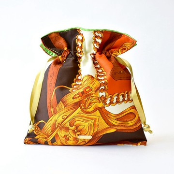 SCF KINCHAKU (絲巾抽繩包)  M  / 日本製造