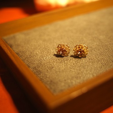 AVON Lavender Rhinestone Earring