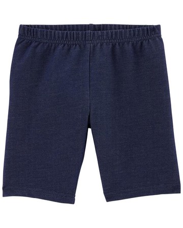 Kid Girls Knit Denim Shorts