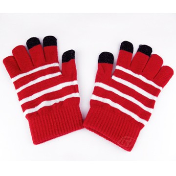 Lus.G 暖呼呼觸控螢幕保暖手套-紅色