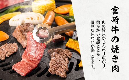 宮崎牛 焼肉セット (ウデ、バラ、モモ) 450g S-22