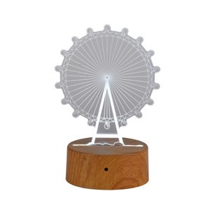 LED 3D摩天輪小夜燈