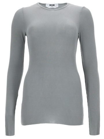 msgm t-shirt in viscosa