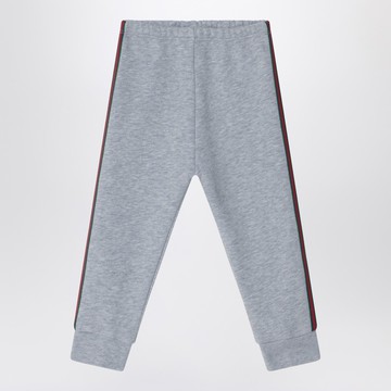 Grey jogging trousers with Web tape