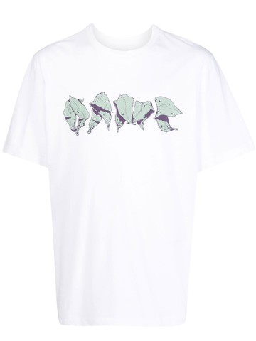 OAMC - logo-print short-sleeved T-shirt - men - Cotton - S - White