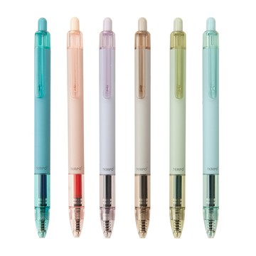 TEMPO 節奏 G-1506-6 煙燻自動中性筆6色組 0.5mm