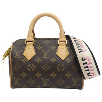 LOUIS VUITTON LV 路易威登 棕色 原花帆布 Speedy Bandouliere 20 M45957 【二手名牌BRAND OFF】