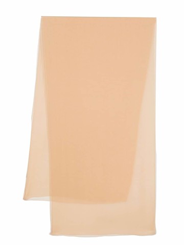 Alberta Ferretti - chiffon-crepe silk scarf - women - Silk - One Size - Neutrals