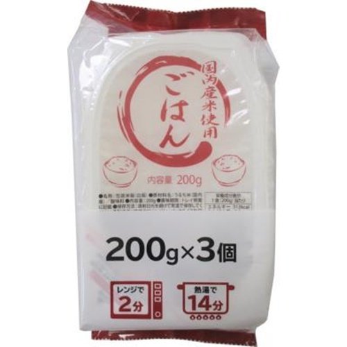 T・JP秋田 国内産米使用ご飯 200g×3P×8入