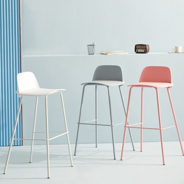 開公司票/免運 北歐網紅靠背輕奢吧凳吧臺椅家用吧臺凳現代簡約高腳凳酒吧椅 LPS/AL9/11 公司貨 快速出貨