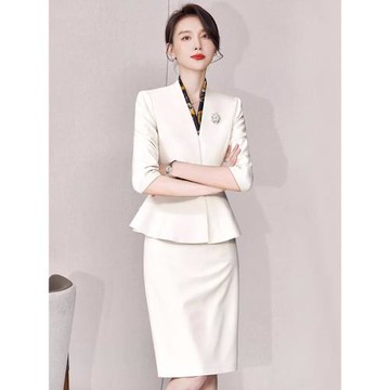 空姐職業套裝女2025新款春夏名媛氣質高端美容院工作服售樓處工裝