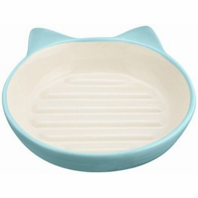 Pet rageous designs(ペットレジオスデザイン)猫用食器 イージーダイナーキャットディッシュ ライトブルー