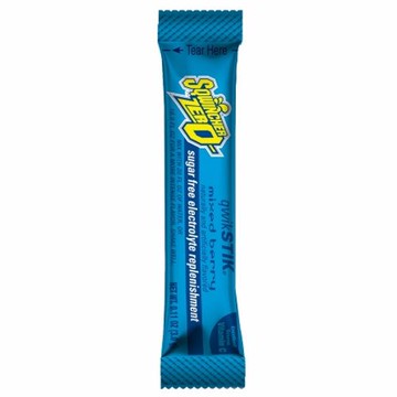 Electrolyte Replenishment Drink Mix Sqwincher Quik Stik Zero Mixed Berry Flavor 11 oz. Mixed Berry Flavor 50 Count by Nestle Healthcare Nutrition